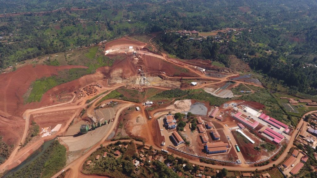 Site preparation works at Karimenu II Dam showing excavations and dam axis grouting under structural engineering supervision in Kiambu County, Kenya.