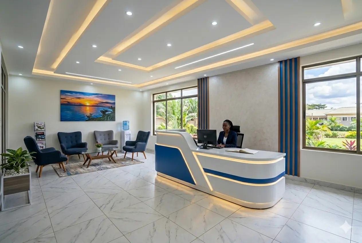Reception area interior design Kenya – Cadreatech