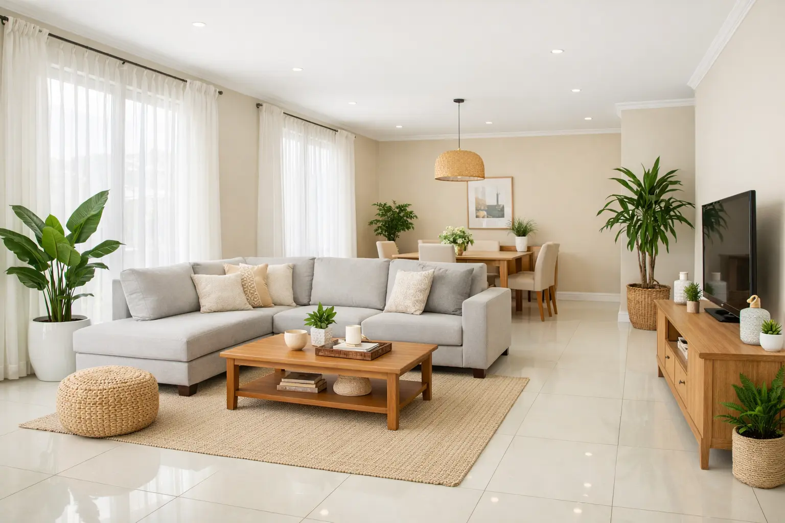Open-plan living room interior architecture Kenya – Cadreatech
