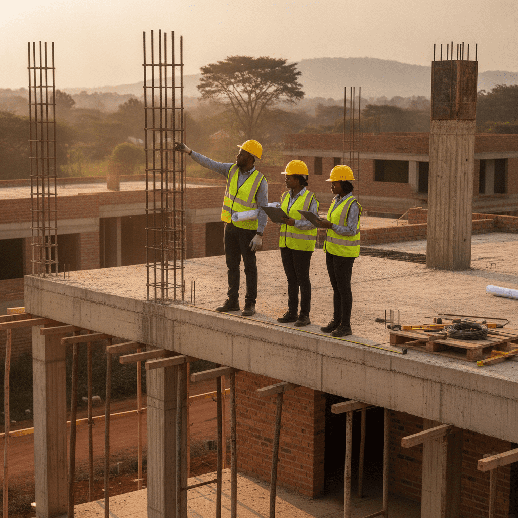 Adding an extra floor in Kenya — Site illustration, Cadreatech engineering Kenya
