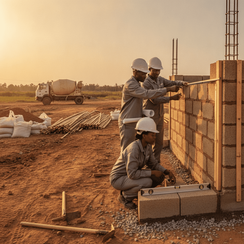 Alternative building materials Kenya — Site illustration, Cadreatech engineering Kenya