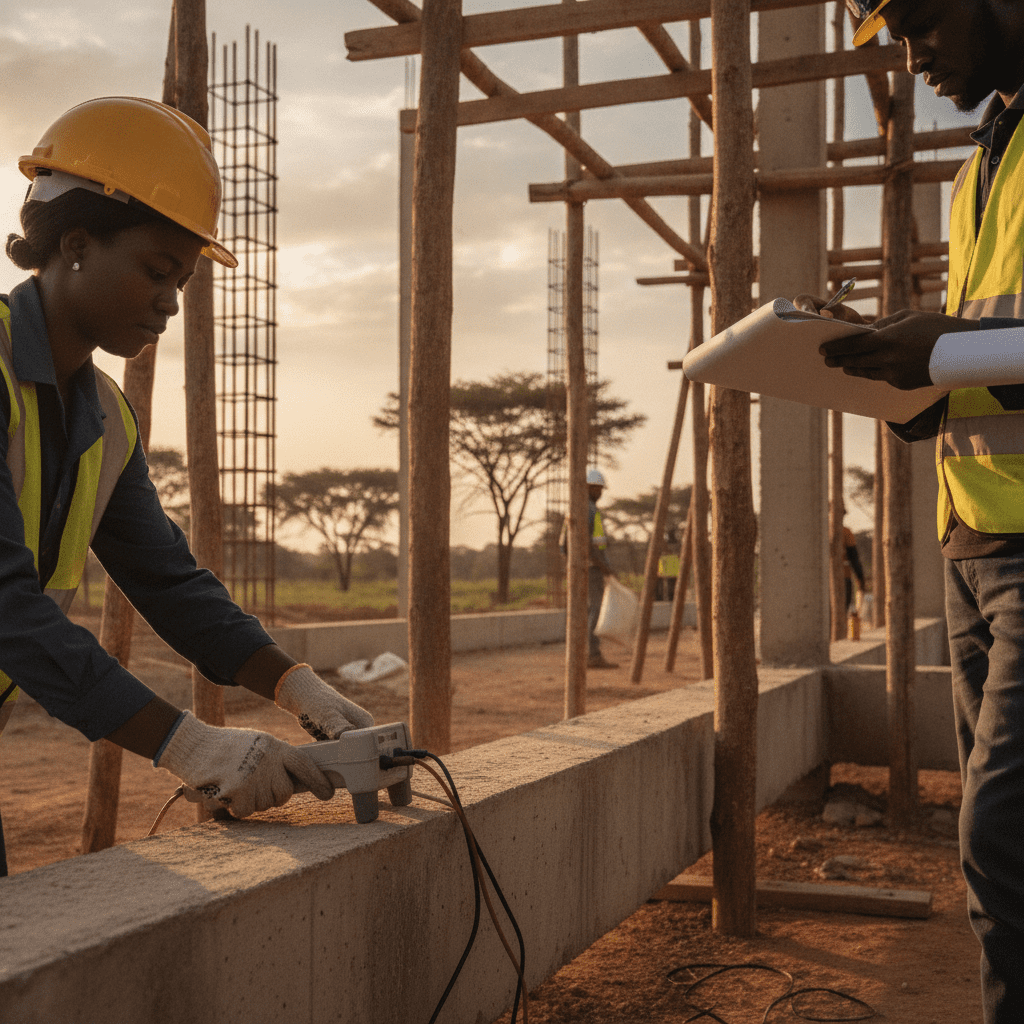 Forensic structural investigation Kenya — Site illustration, Cadreatech engineering Kenya