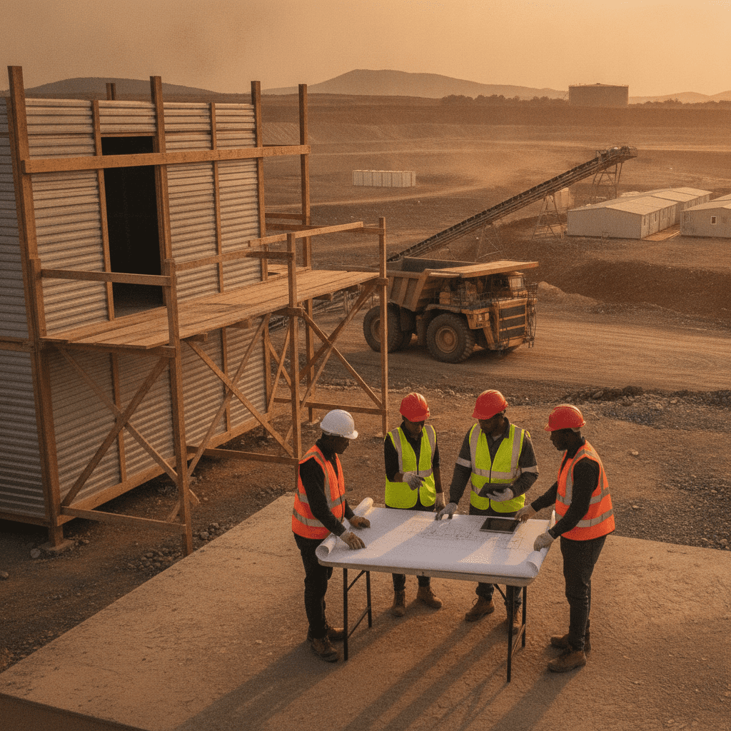 Temporary works and site safety on an engineering project in Kenya