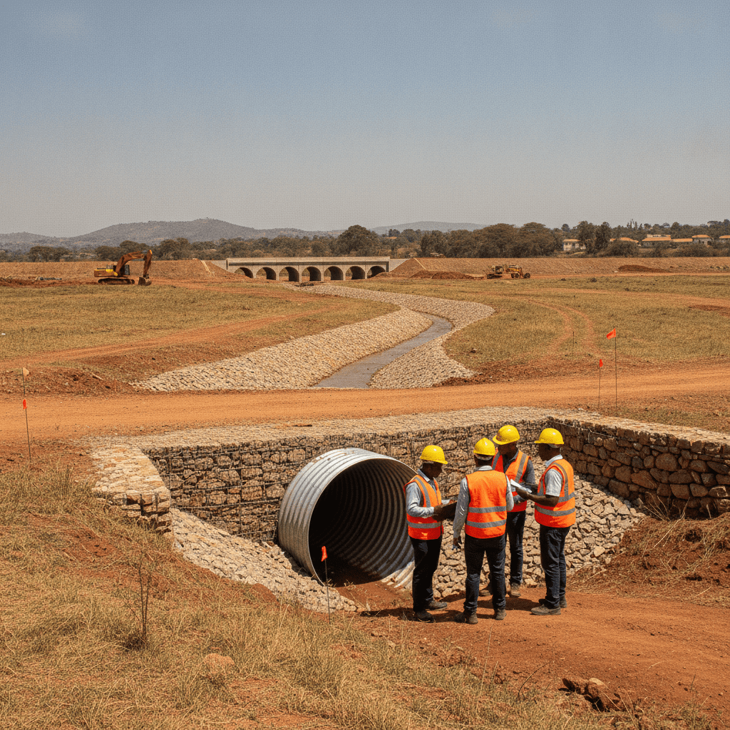 Riparian and floodplain construction Kenya — Featured image, Cadreatech engineering Kenya