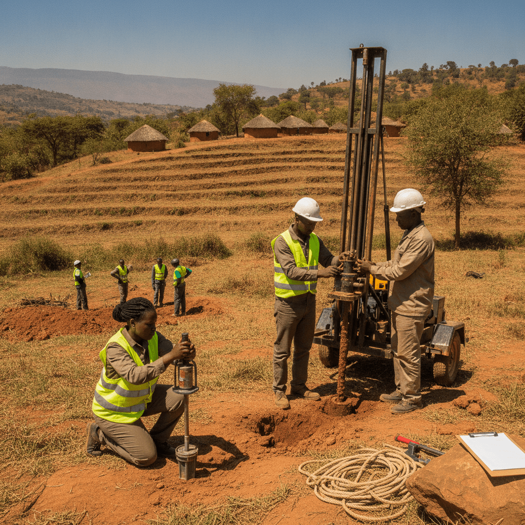 Slope stability assessment Kenya — Site illustration, Cadreatech engineering Kenya