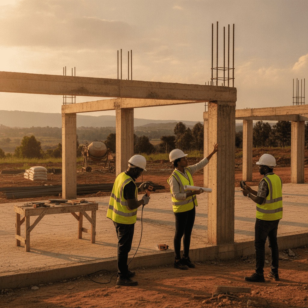 Structural engineer Nyeri — Site illustration, Cadreatech engineering Kenya