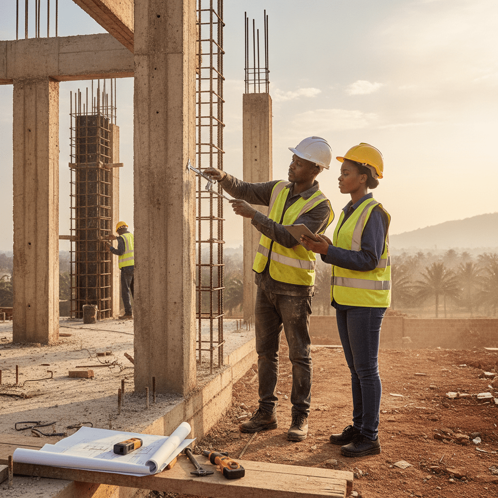 Structural works supervision Kenya — Site illustration, Cadreatech engineering Kenya