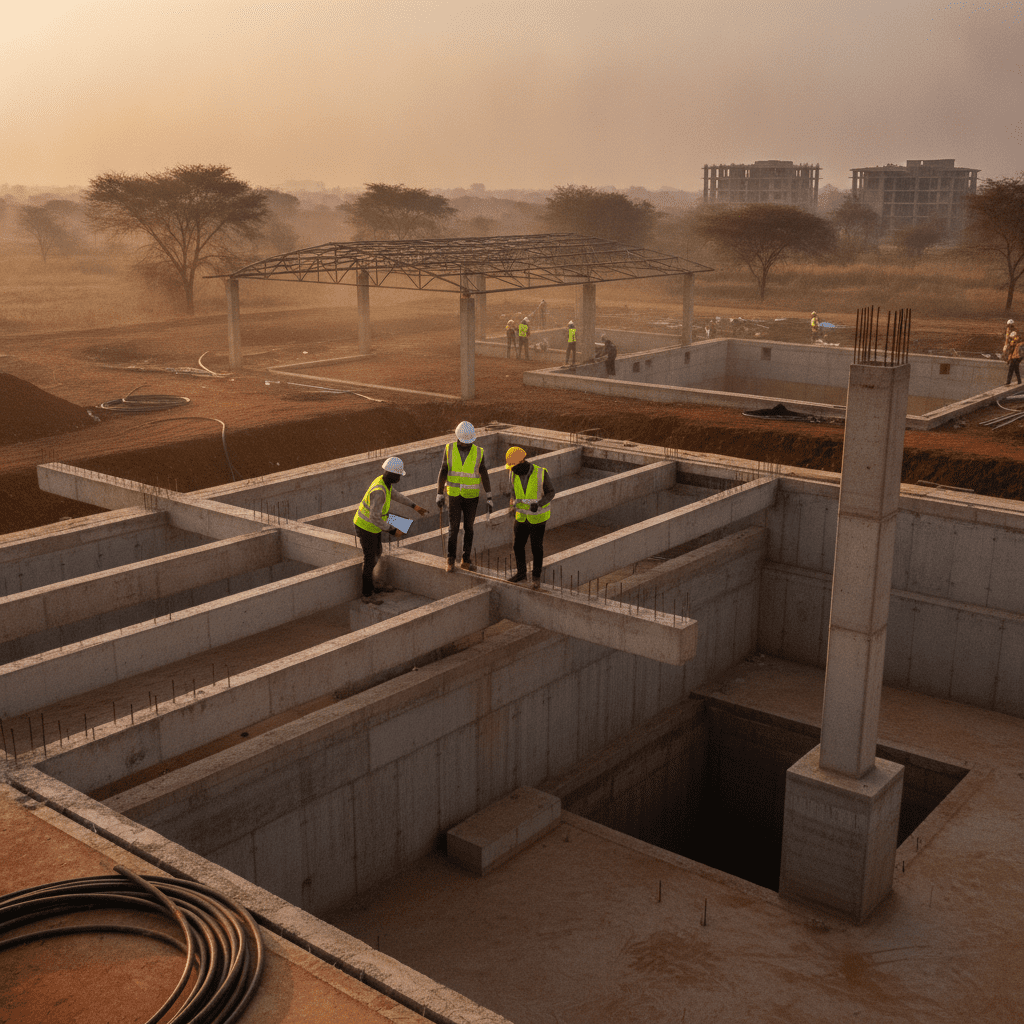 Swimming pool structural design Kenya — Featured image, Cadreatech engineering Kenya